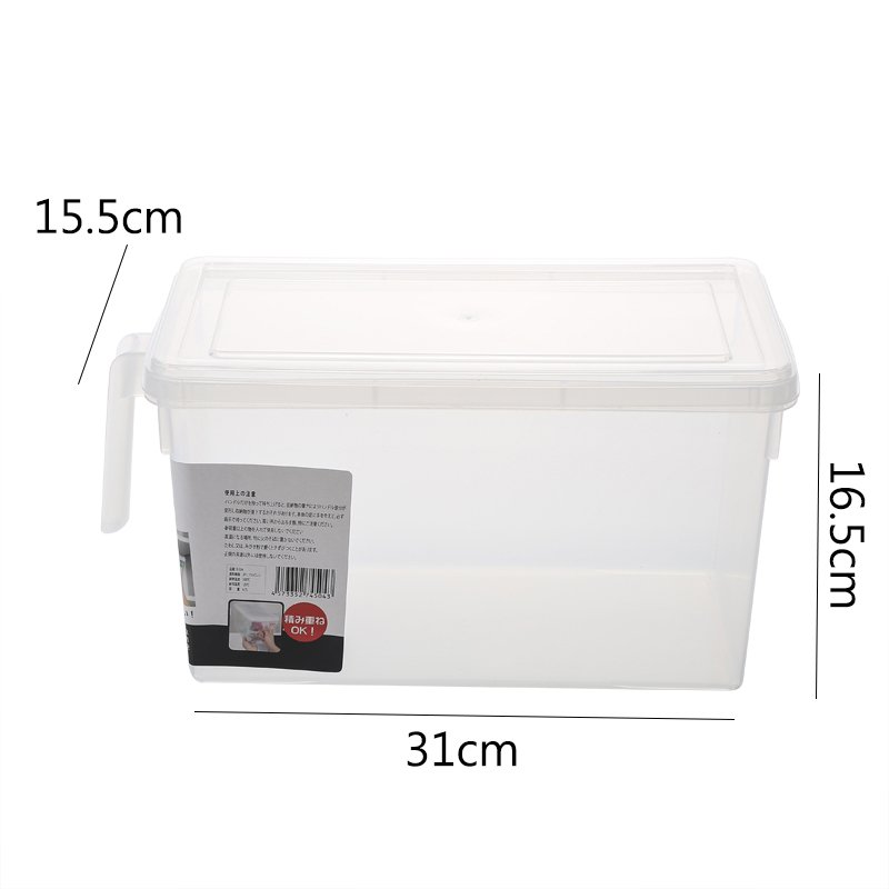 Kitchen Clear Storage Box Sealed Home Organizer Food Container Refrigerator Storage Boxes