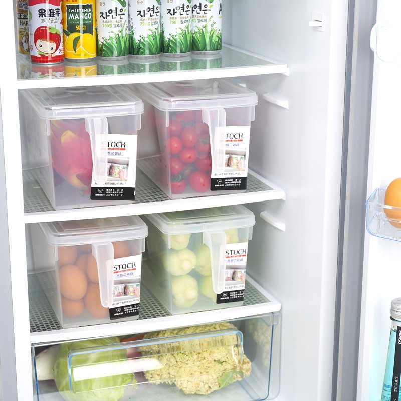Kitchen Clear Storage Box Sealed Home Organizer Food Container Refrigerator Storage Boxes