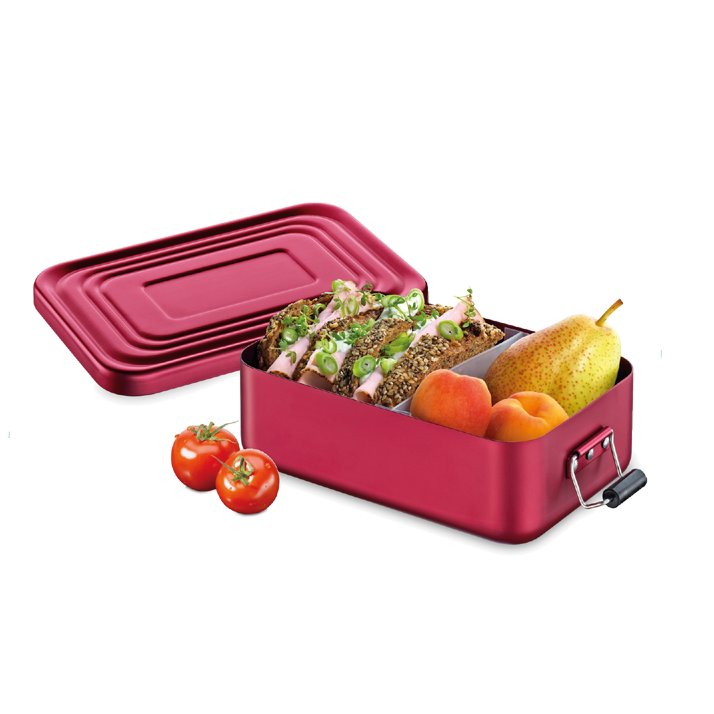 Custom Logo Metal Food Storage Box Wholesale Camping Portable Aluminum Food Container Kids Bento Box Tiffin Lunch Box For School
