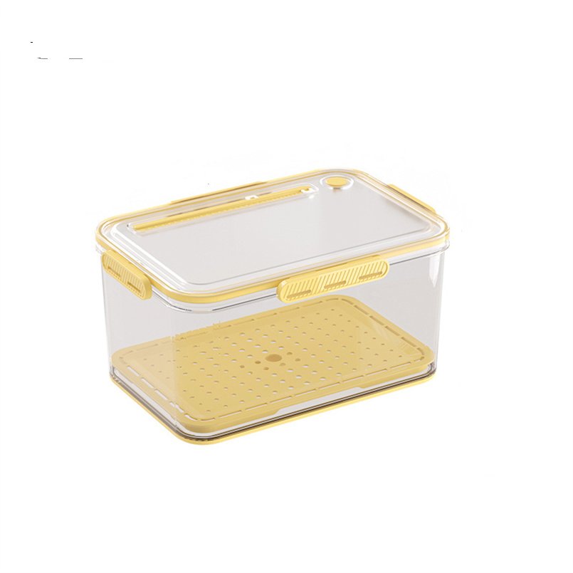 YIKEYOU Hot sales kitchen lockable fridge storage boxes cheese storage box fridge