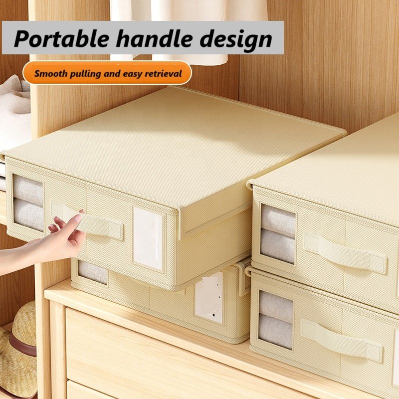 2024 New Arrival Home Felt Comforter Non-Woven Fabric Velcroer Bins Organiser PP Board Cubes Storage Boxes With Handle Lids