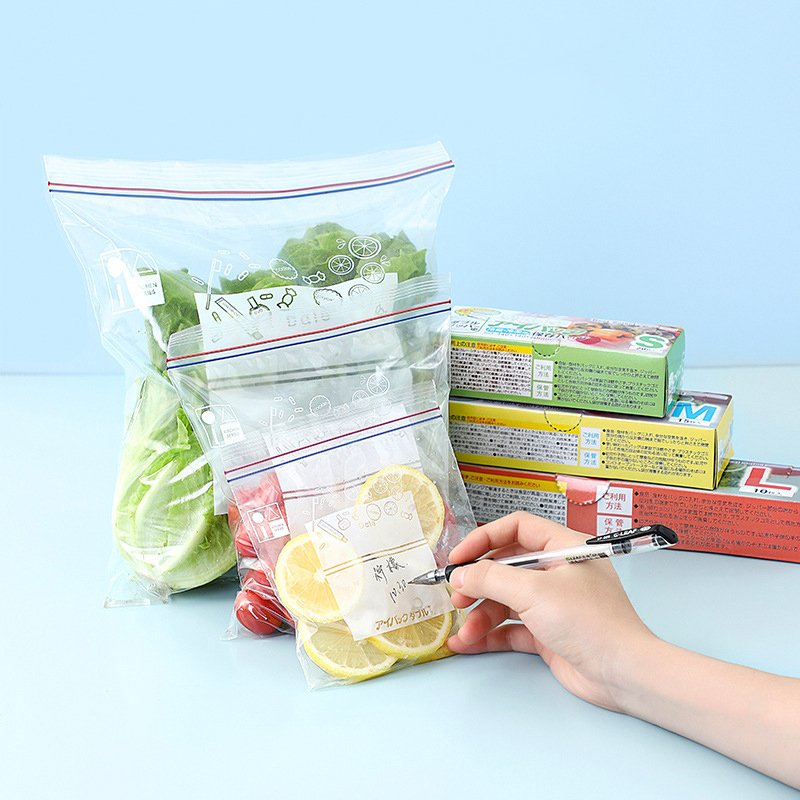 Silicone Food Storage Bag Reusable Stand up Zipper Bag Leak Proof Container Fresh Food Plastic PE Multifunctional Polyester