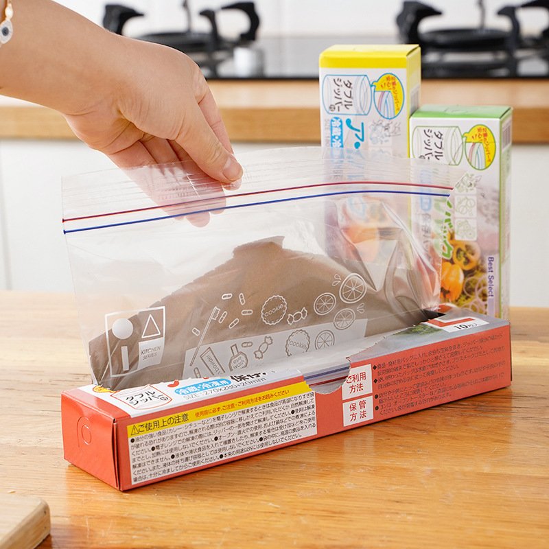 Silicone Food Storage Bag Reusable Stand up Zipper Bag Leak Proof Container Fresh Food Plastic PE Multifunctional Polyester