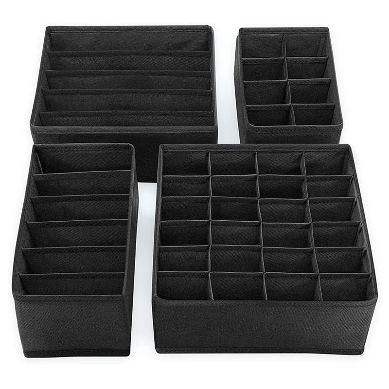 Bra Socks Underwear drawer organizer clothes Socks Divider Fabric Foldable Wardrobe Cabinet Closet Storage Box Drawer Organizer