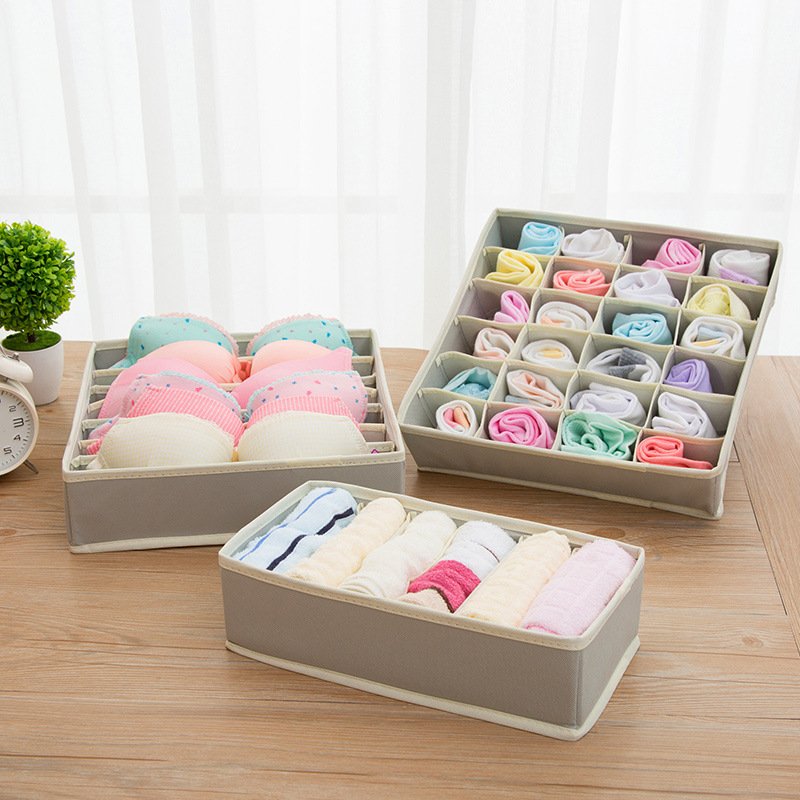 Wholesale Wardrobe Organizer Set Fabric Closet Organizers Washable Foldable Jeans Underwear Storage Boxes Clothes