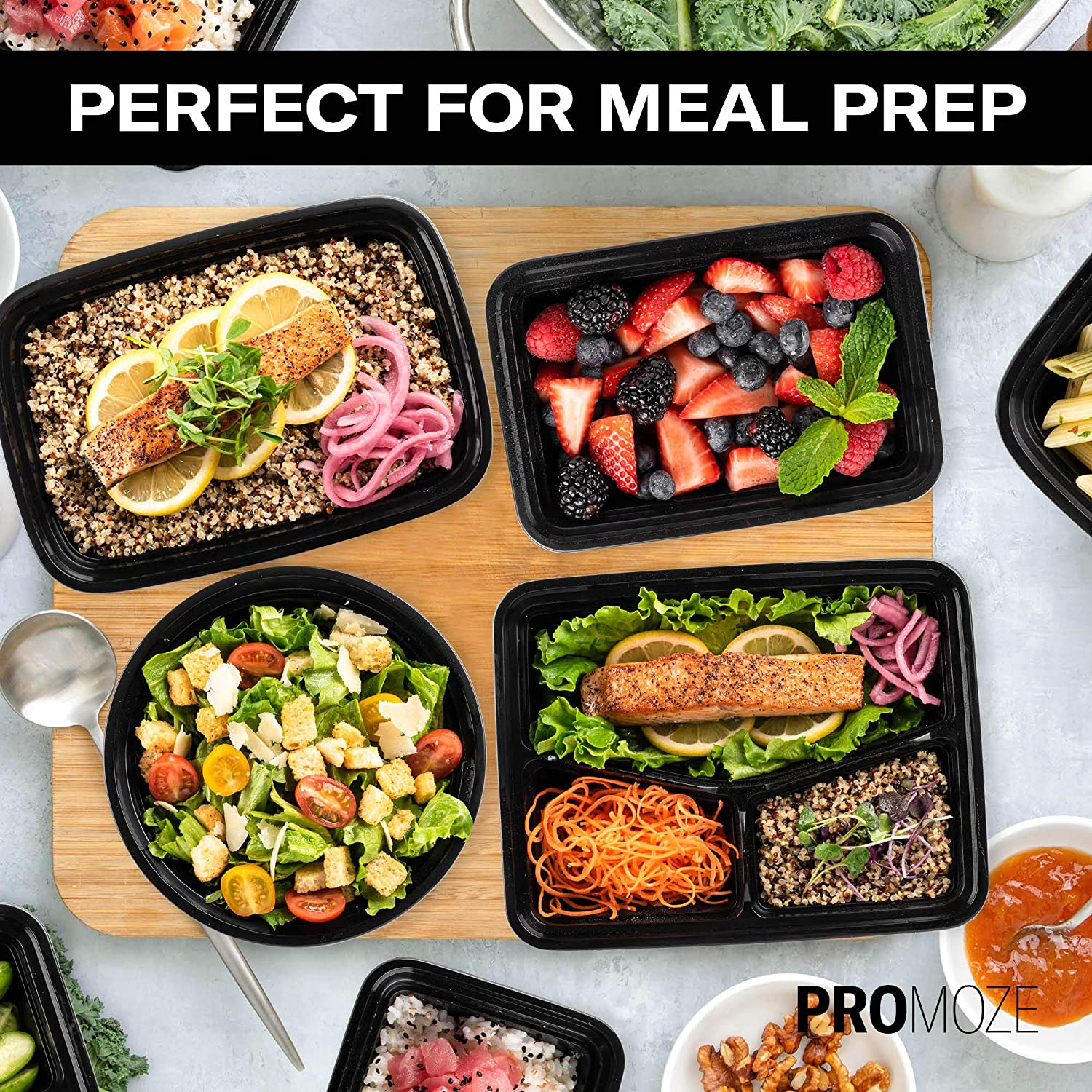 Take out food containers packing box plasticstorage microwave custom brand disposable lunch picnic fast custom