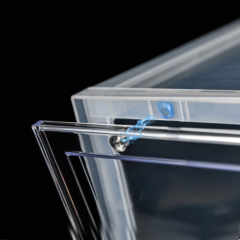 Hot Sale Drop Front Clear Sneaker Storage Box Acrylic Transparent Magnetic Plastic Sneaker Box stackable custom shoe box