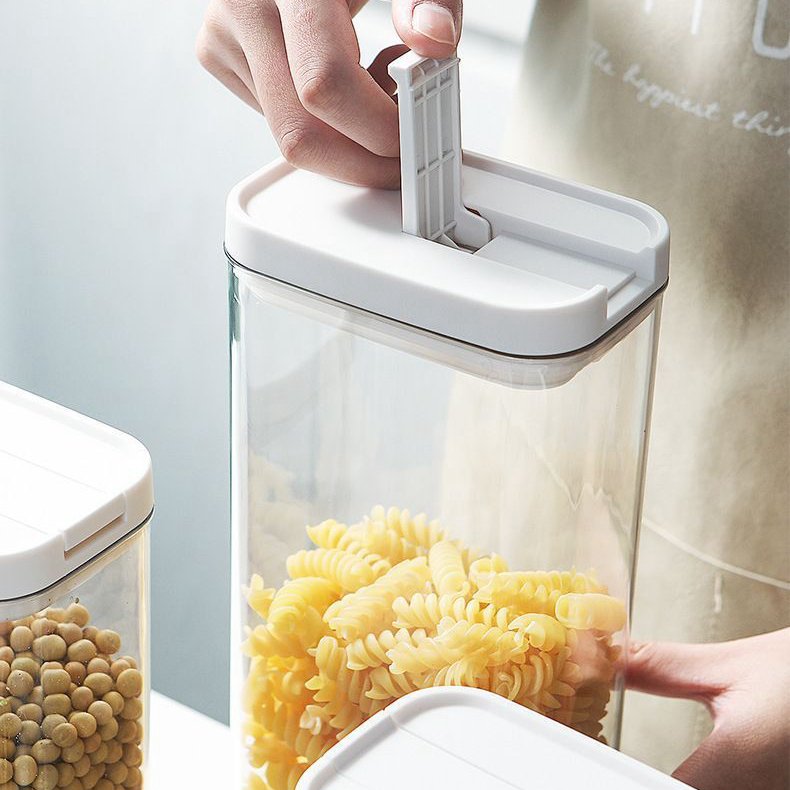 Airtight Food Storage Container Plastic Cereal Storage Box Household Kitchen Grain Spice Storage Jar