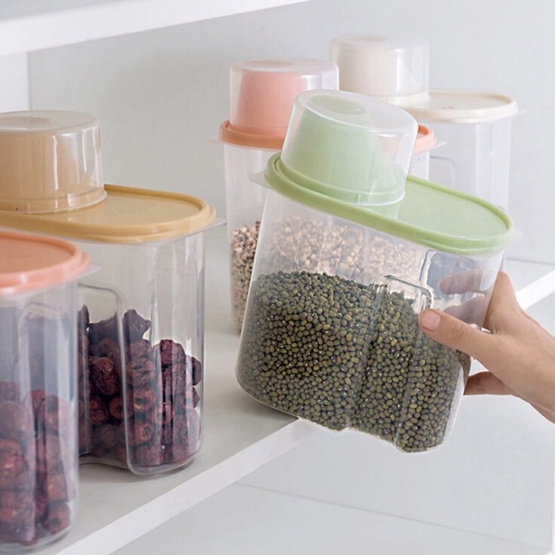 storage box kitchen jar plastic container
