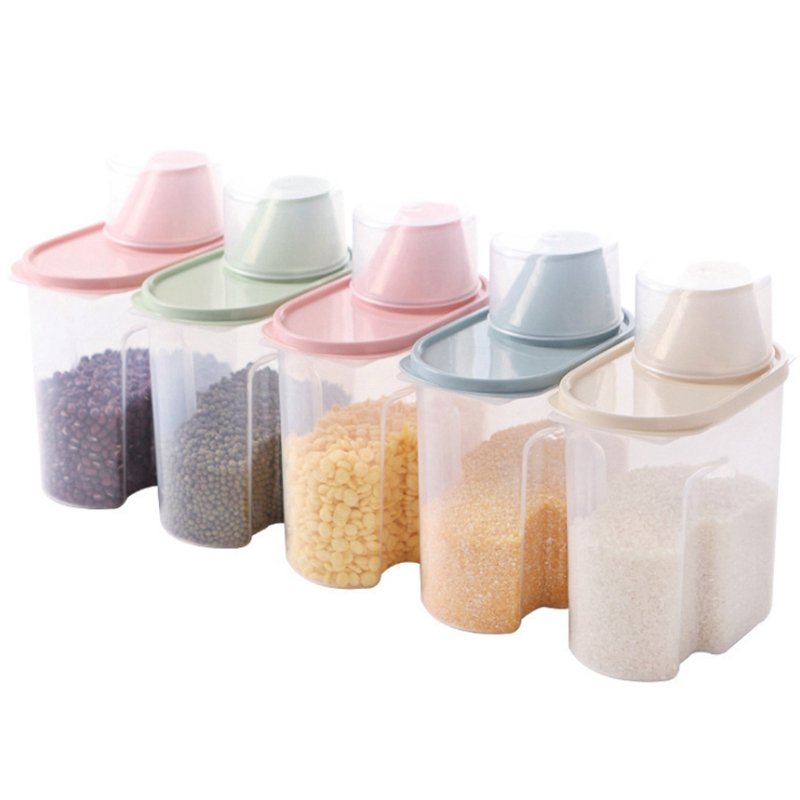 storage box kitchen jar plastic container