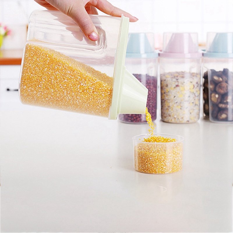 storage box kitchen jar plastic container