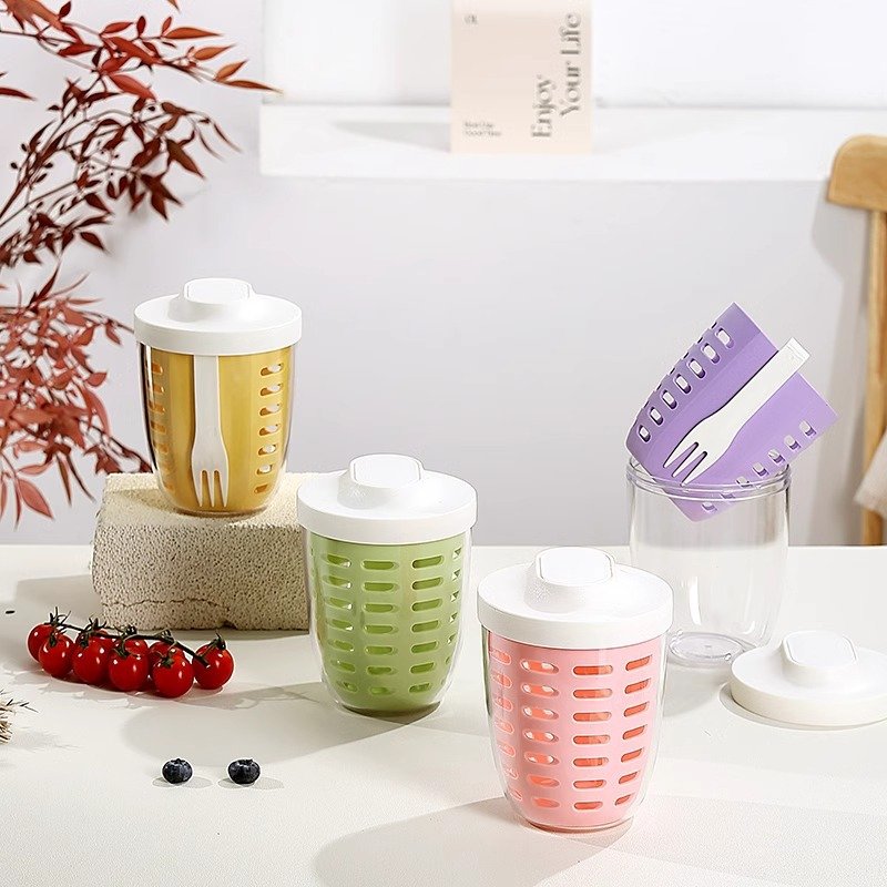 Reusable 20 Oz Plastic Airtight Food Storage Containers with BPA-Free