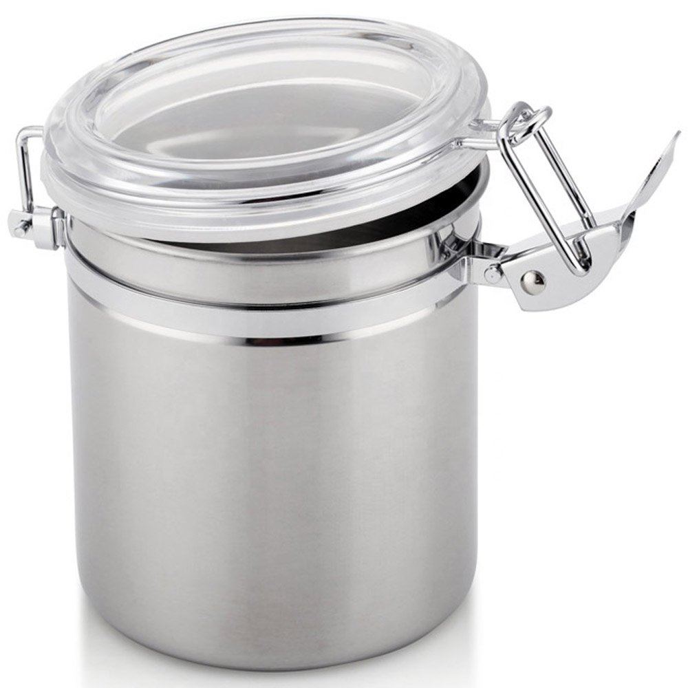 wholesale stainless steel kitchen food storage canisters set with lid