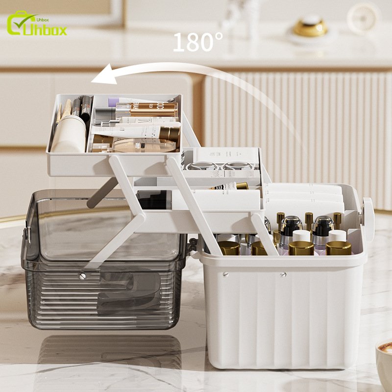 Portable Multi-Functional Home Family Plastic Storage Box Handle Large Capacity Medicine Organizer First Aid Kit Tool Bag