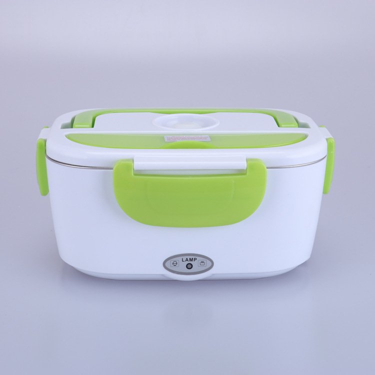 Top Quality Durable Low MOQ Plastic Stainless Steel Home Car Food Storage Electric Heating Keeping Warm Kitchen Dinner Lunch Box