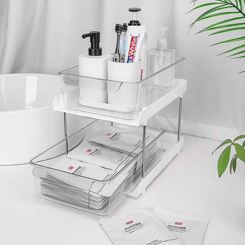 Multifunction makeup organizer storage box storage shelf rack desktop storage box