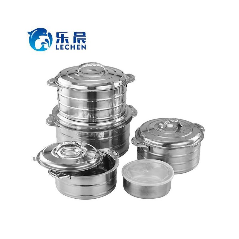 Stainless Steel Lunch Box Container Double Heat Preservation Pot Food Warmer Container 4pcs5pcs