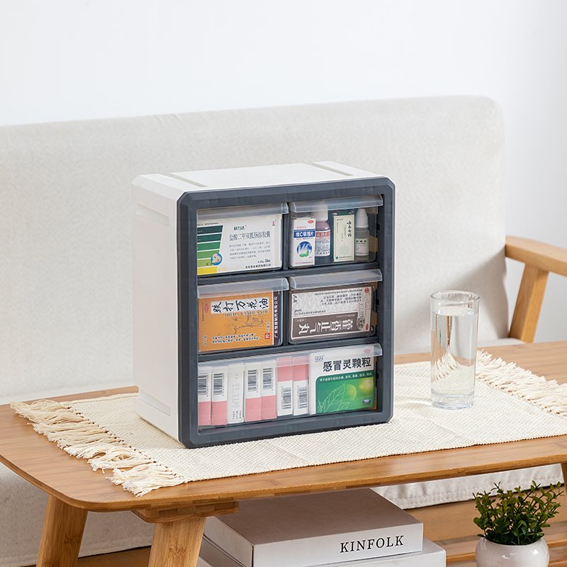 Wall Mounted Storage Box Medicine Storage Container Pill Organizer Multi-fuctional Storage Box For Household