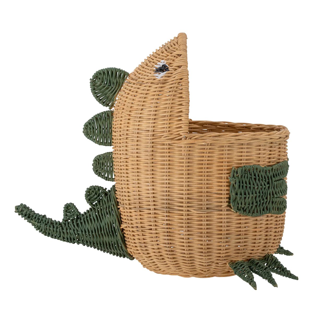 Best Choice Handwoven Rattan Storage Basket Dinosauriers Cute Customized Logo and Package Handmade in Vietnam Handicraft