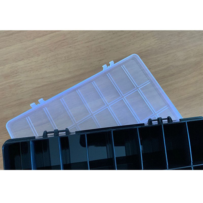 Practical 24 Grids Compartment Plastic Storage Box Jewelry Earring Bead Screw Holder Case Display Organizer Container