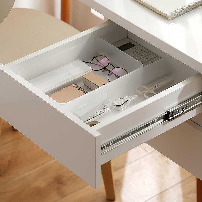 Household Cabinets Kitchen Drawer Organizer Box Cutlery Plastic Cosmetic Storage Box Built-In Separate Fork Storage Rack