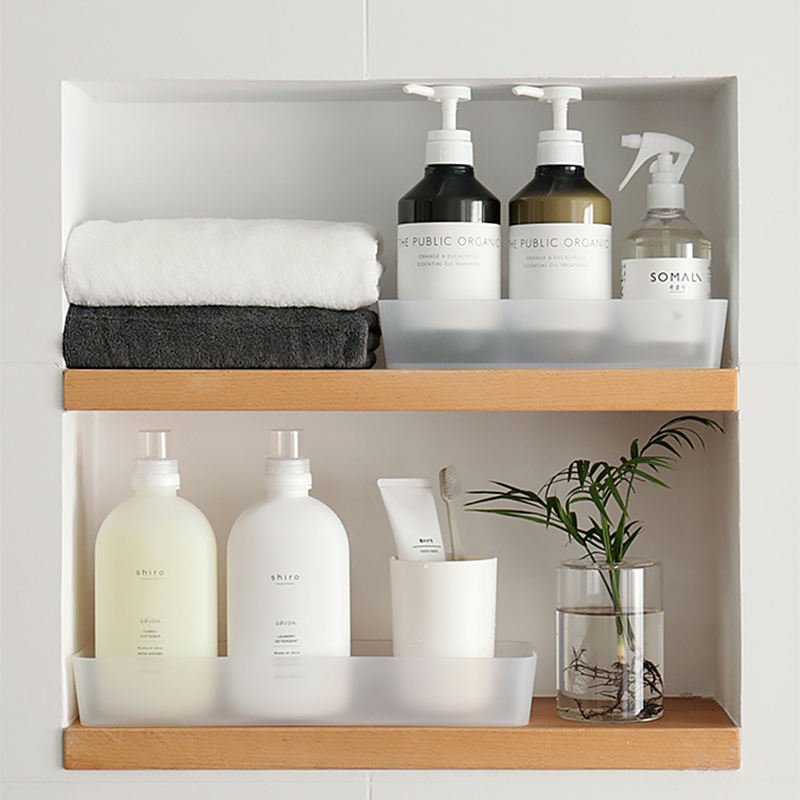 Household Cabinets Kitchen Drawer Organizer Box Cutlery Plastic Cosmetic Storage Box Built-In Separate Fork Storage Rack