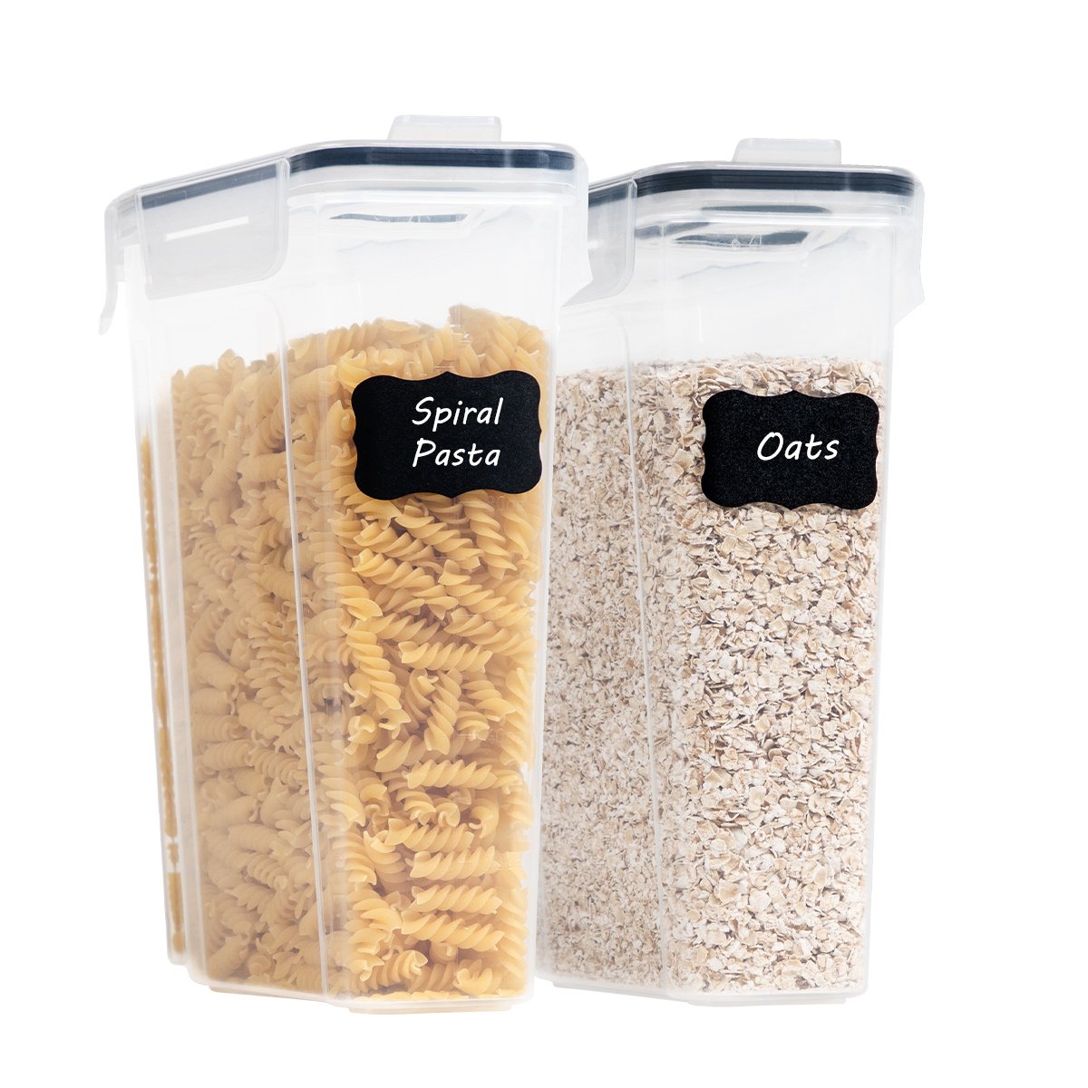 New design unique stackable reusable kitchen 2 piece set 4L PP plastic cereal air tight food storage container set