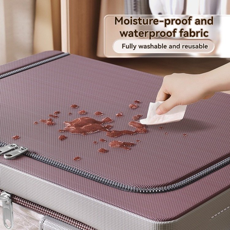 Large Capacity Steel Frame Storage Box Waterproof and Damp-Proof Home Organization Clothing Bin Home Storage Solution