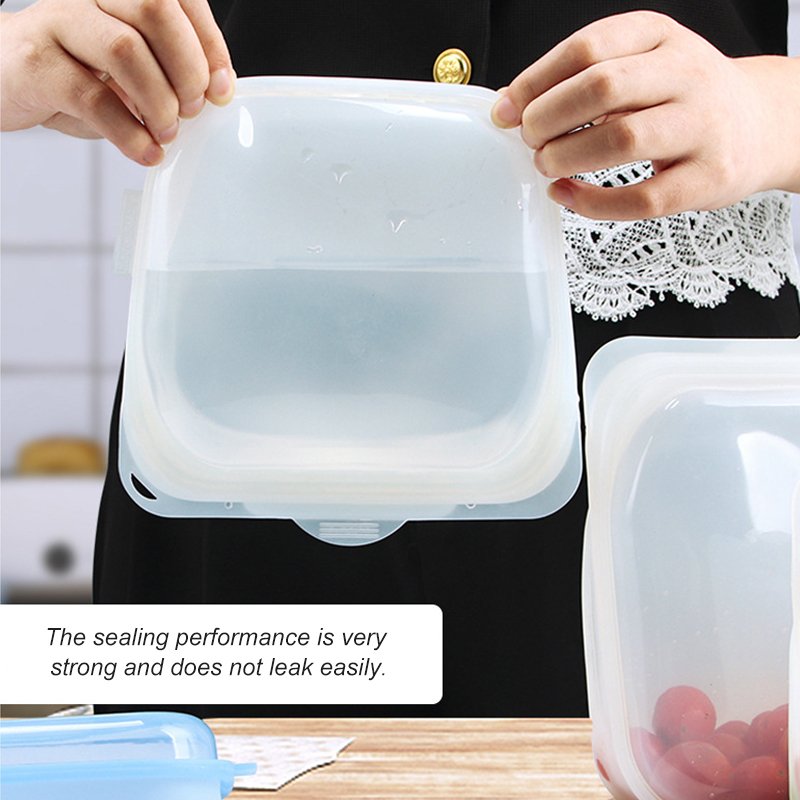 Food Grade Fresh Preservation Saver Freezer Sandwich Zipper Lock Reusable Sealer Silicone Food Storage Bag