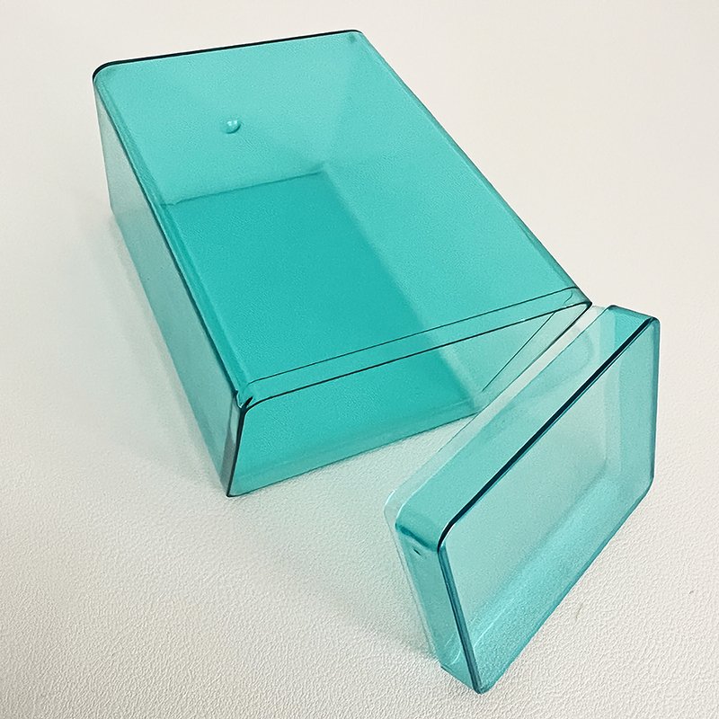 Custom hot safe hard plastic material Biscuit and dessert packaging Food storage sealed Clear plastic box Cake for coffee shop