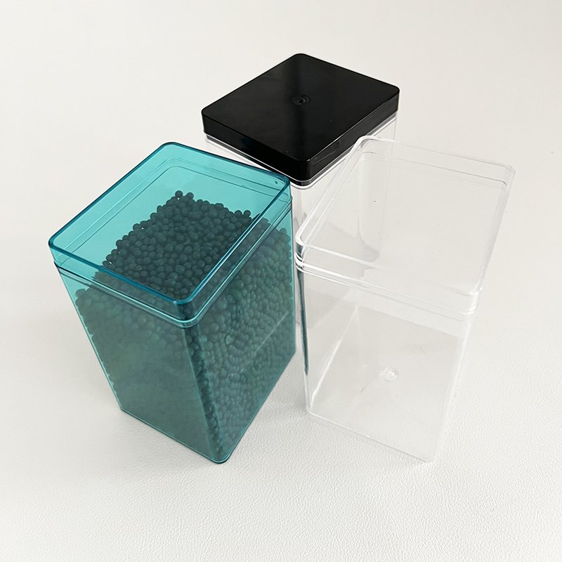 Custom hot safe hard plastic material Biscuit and dessert packaging Food storage sealed Clear plastic box Cake for coffee shop