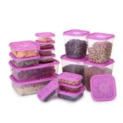 air tight bpa free plastic clear food storage box container with lid