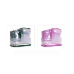 air tight bpa free plastic clear food storage box container with lid