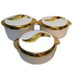 Cooking Casseroles round jumbo food warmer set for heatable 1.5L+2L+2.5L Africa insulated casserole food warmer