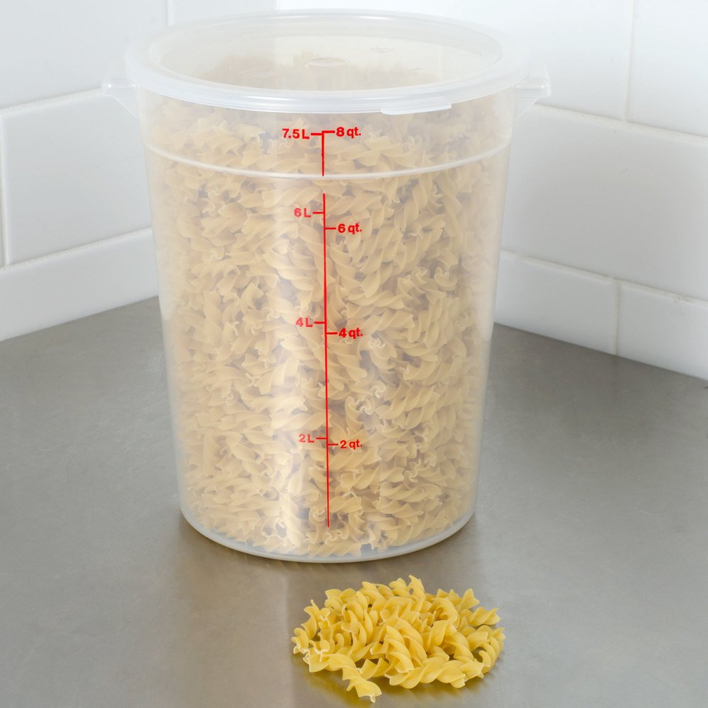 Commercial Kitchen Plastic Polycarbonate Polypropylene Square Round Food Storage Container