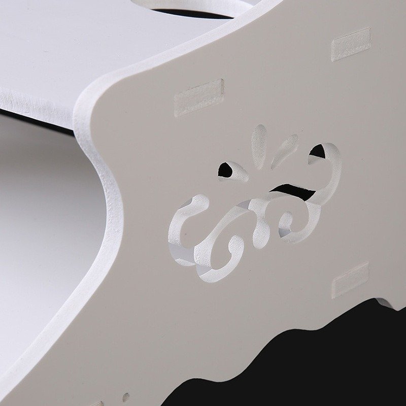 Modern Creative Simple TV Set-Top Box and Router Storage Shelf No Drilling Required
