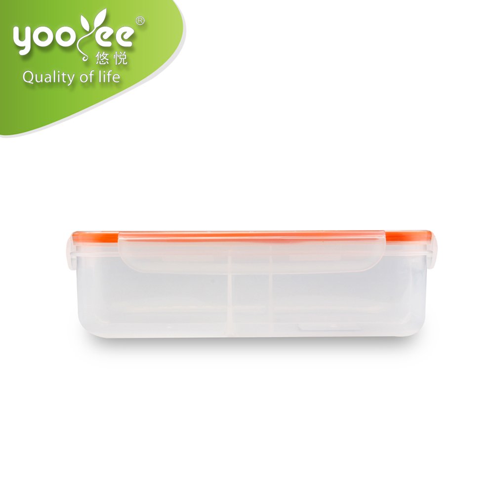 Airtight Clear Plastic Lunch Boxes Food Storage Container with Lock