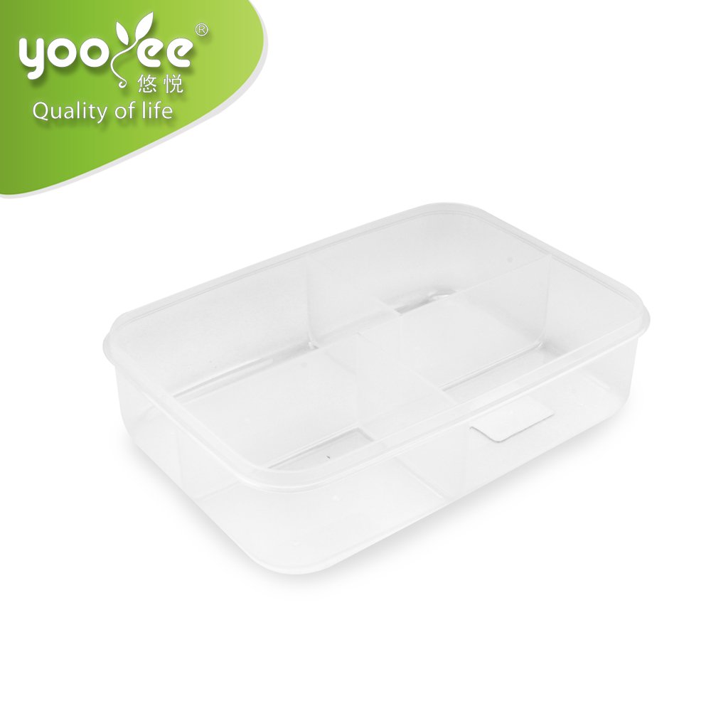Airtight Clear Plastic Lunch Boxes Food Storage Container with Lock