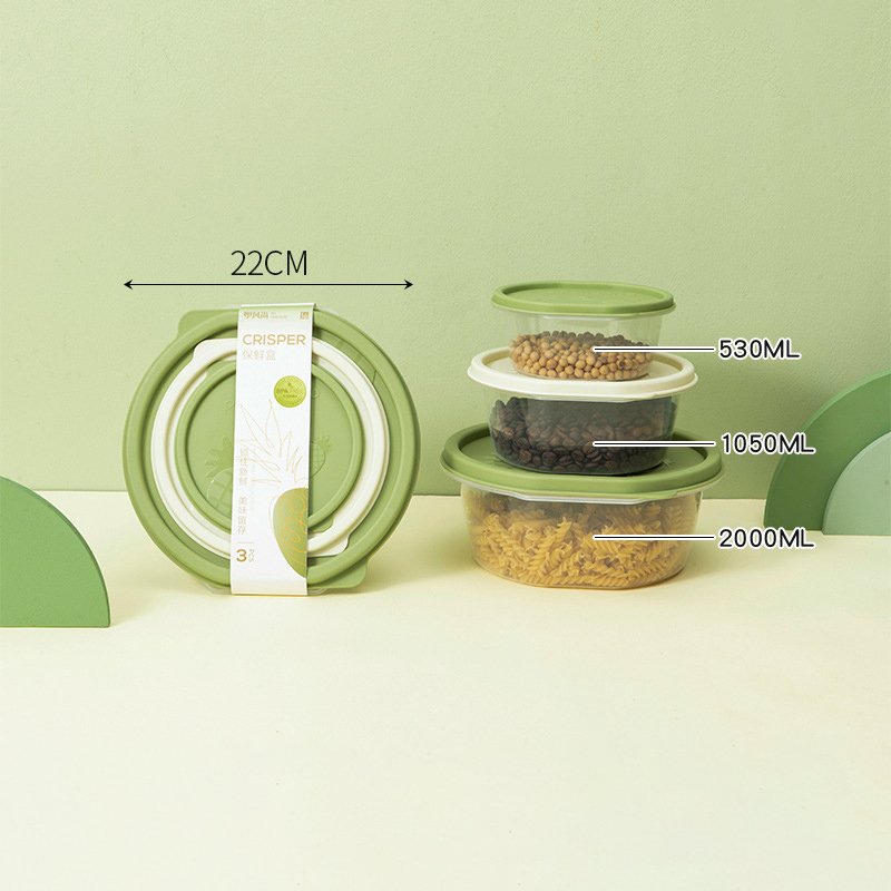 Kitchen Organizer Keeping Fresh Microwaveable Food Grade Plastic Clear Airtight Food Storage Box Container With Lids