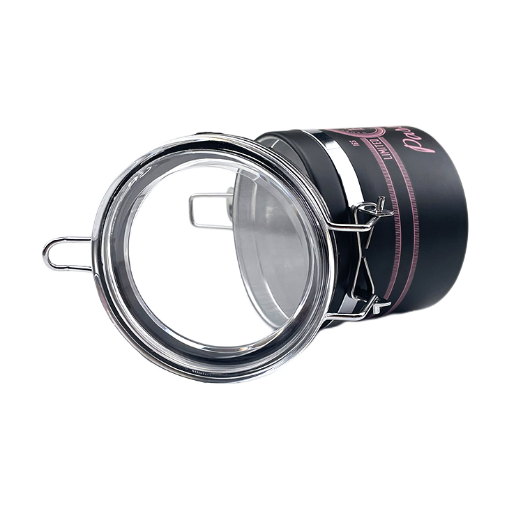 Various Capacities Kitchen Acrylic Tea Tin Can Coffee Bean Airtight Food Storage Can Metal Tank Jar Aluminum Canister With Lid