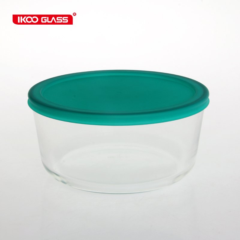 Different size eco friendly round kitchen food storage containers