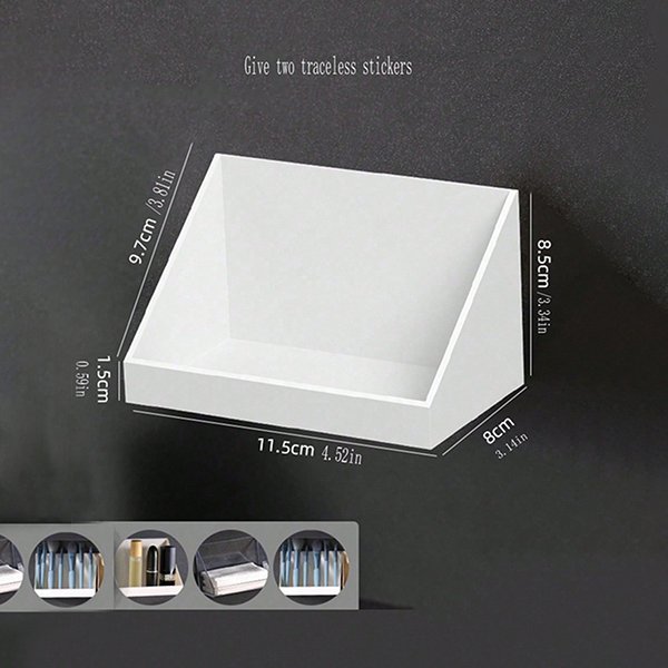 Hot Selling Practical Layered Lightweight Tilting Design Wall Mounted Household Storage Box Good for Goods Organisation