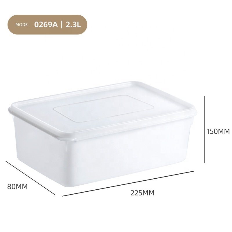 New Design Customized Refrigerator Organizer fruit vegetable crisper 0.7L-18L Airtight Food Storage Containers With Lid