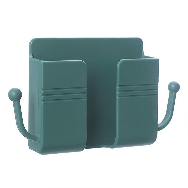 Candy Color Wall-mounted Remote Control Mobile Phone Charging Storage Rack Basket Box