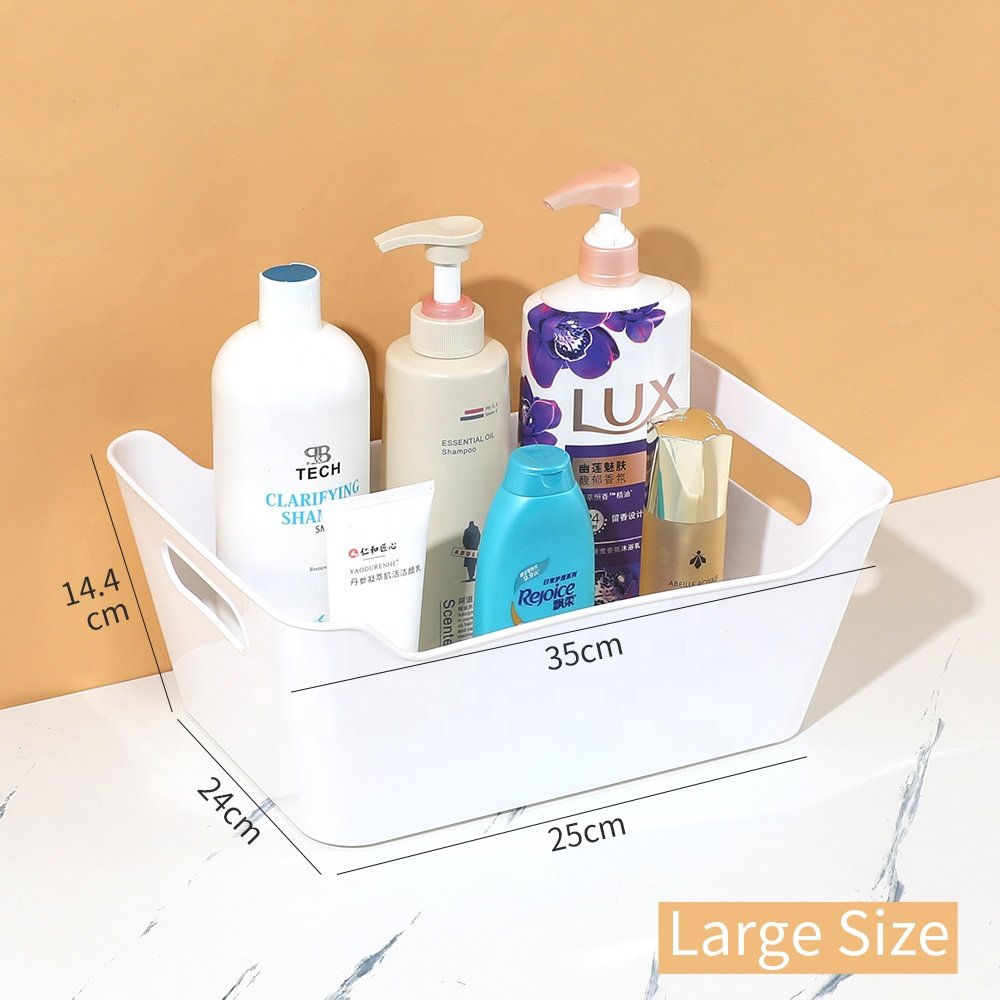 Customizable Multi-functional Home Plastic Storage Box Storage Basket for Small Sundries Cosmetics