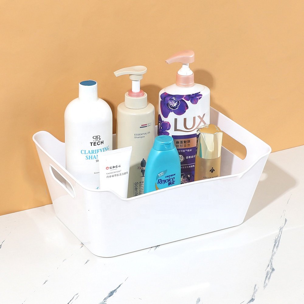 Customizable Multi-functional Home Plastic Storage Box Storage Basket for Small Sundries Cosmetics
