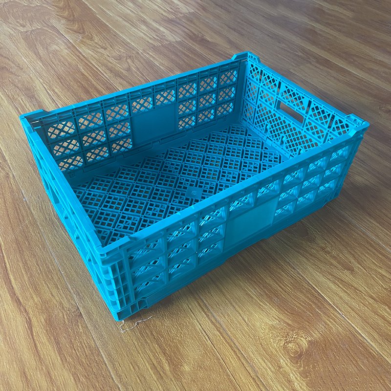 Portable Storage Folding Organizer Plastic Storage Basket For Home Household