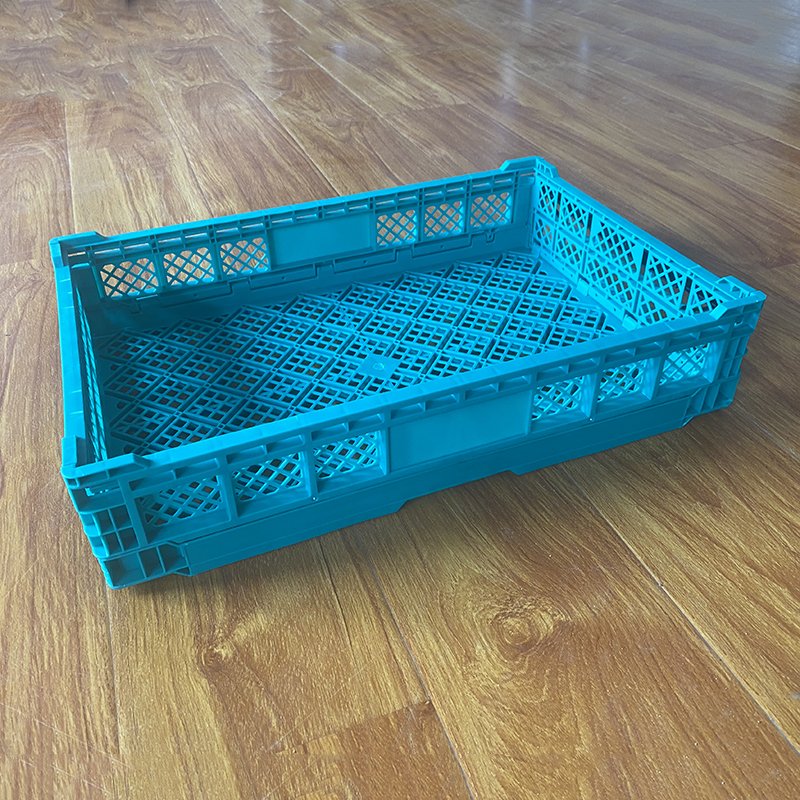 Portable Storage Folding Organizer Plastic Storage Basket For Home Household