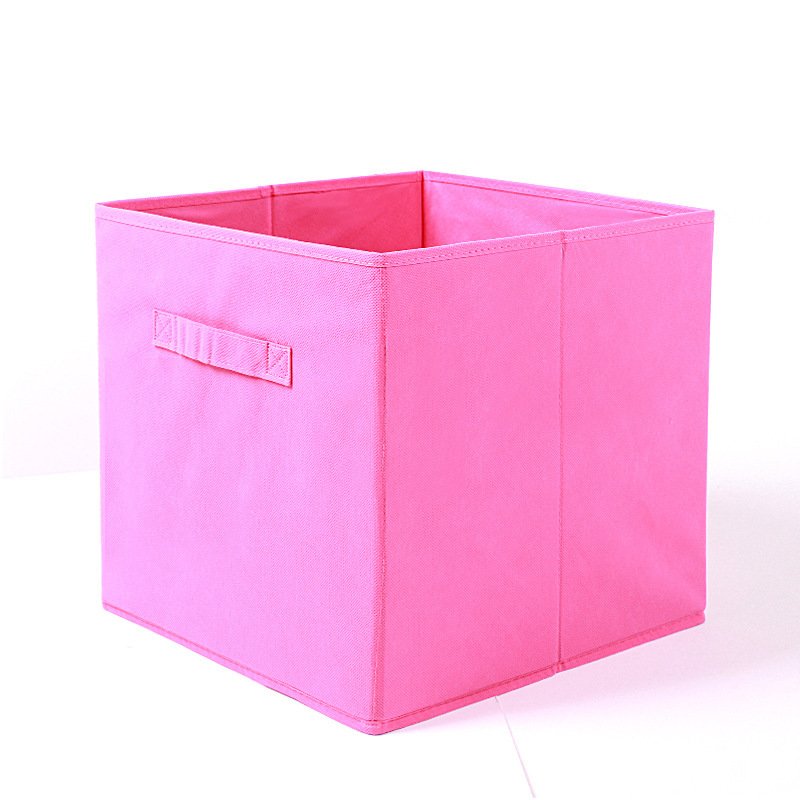Multifunction Home Essentials Large Fashion Cardboard Folding Nonwoven Fabric Lidless Toy Clothes Storage Box with Handle
