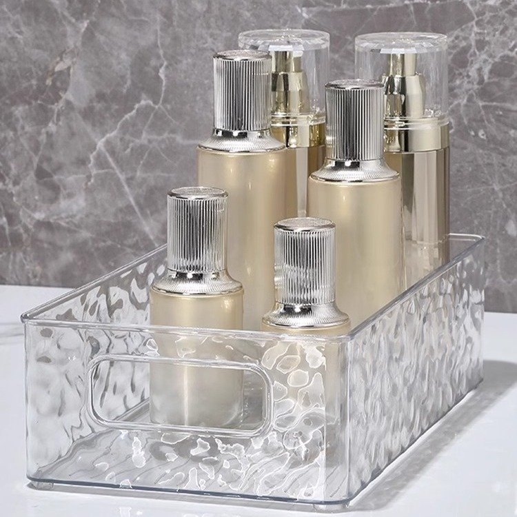 Cosmetics Sorting and Storage Basket Stackable Clear Storage Bins Container Pantry Organizers Box